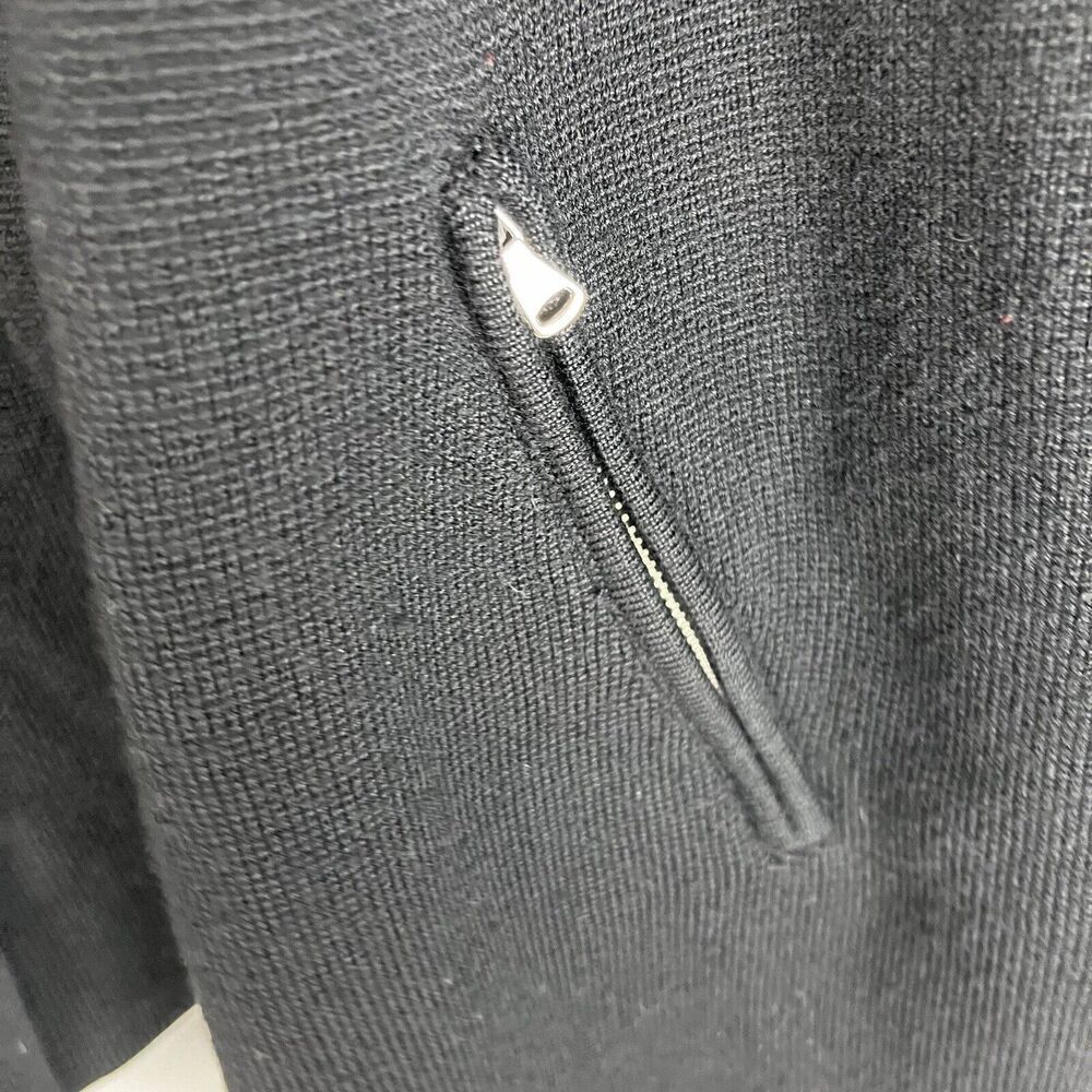 Talbots‎ Merino Wool Black Open Front Jacket Large​​​ - Picture 3 of 5